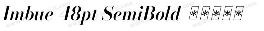 Imbue 48pt SemiBold字体转换